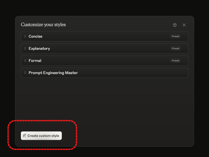 Customize Styles